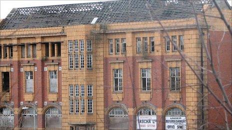 The former YMCA building in Merthyr Tydfil