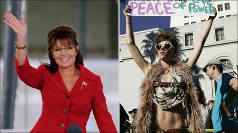 Sarah Palin and a Occupy Wall Street protester