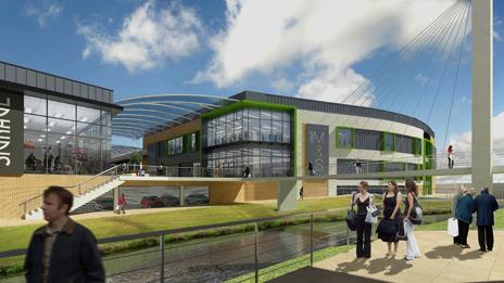 Artist's impression of the Riverside development