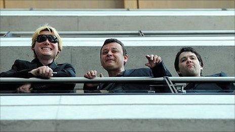 Nicky Wire, James Dean Bradfield and Sean Moore