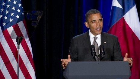 President Obama at a fundraiser in Dallas, Texas 4 October 2011