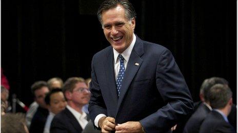 Mitt Romney in Redmond, Washington, 13 October 2011