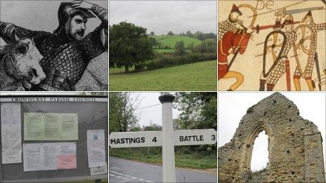 William the Conqueror, Crowhurst, Bayeux tapestry, Crowhurst Manor, road sign, parish council noticeboard