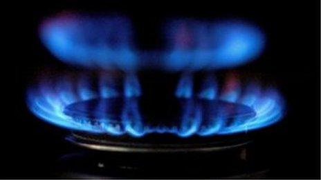 Gas burner on a cooker