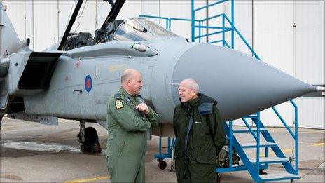 Wing Cdr Jonny Moreton and Eric Bucklow