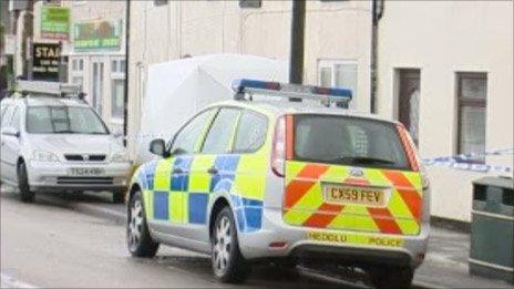 Crime scene in Meliden
