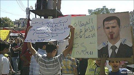 Demonstration against President Assad