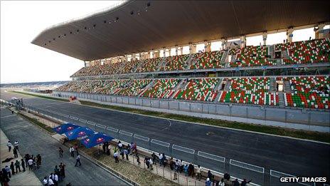 The new F1 track near Delhi