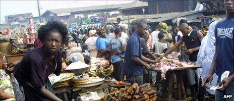 A market in Lagos