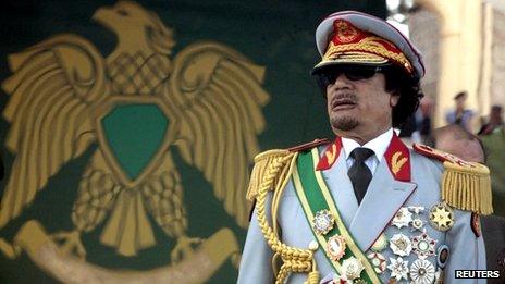 Libya's leader Muammar Gaddafi attends a celebration of the 40th anniversary of his coming to power at the Green Square in Tripoli in this September 1, 2009 file photo