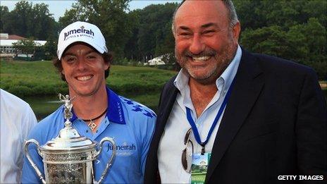 Rory McIlroy and Andrew 'Chubby' Chandler