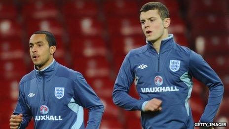 Theo Walcott and Jack Wilshire