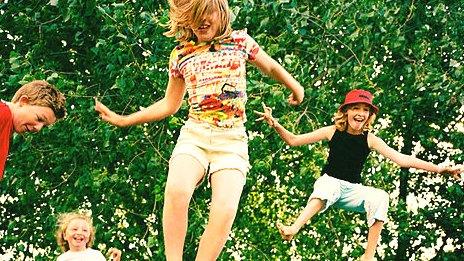 Children playing outdoors