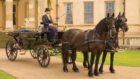 Kevin Merry's horse and carriage