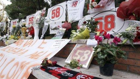 Tributes to Marco Simoncelli