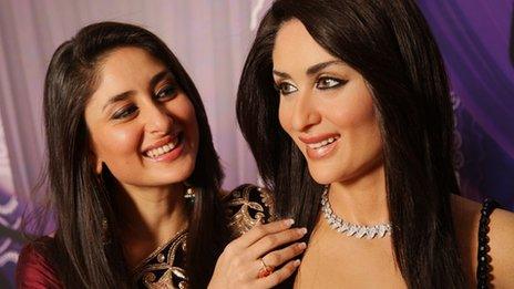 Kareena Kapoor with her waxwork