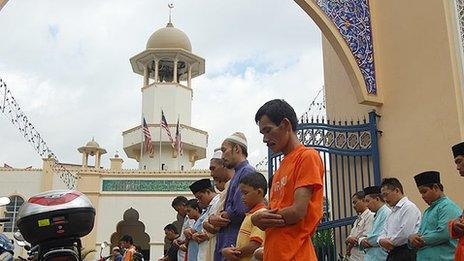 Prayers at a Mosque