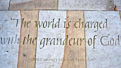 Inscription outside Exeter Cathedral: Pic Matt Austin