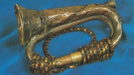 The bugle that sounded the Charge of the Light Brigade in 1854