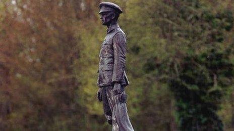 The Tidworth memorial statue