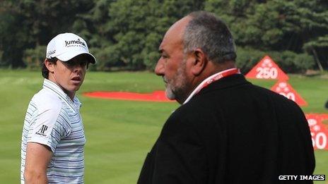 Rory McIlroy (left) and Andrew 'Chubby' Chandler