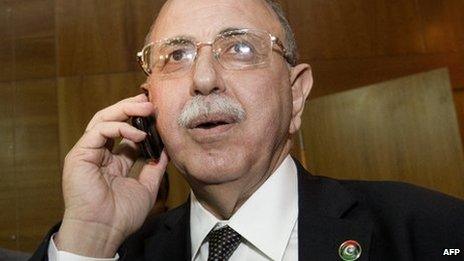 Libya's Prime Minister Abdurrahim al-Keib (31 October 2011)