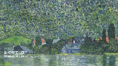 Litzlberg on the Attersee by Gustav Klimt (detail)