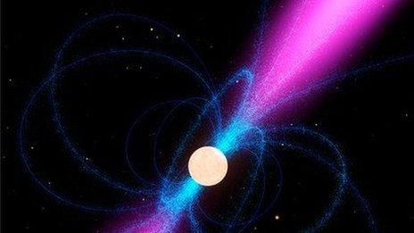 Artist's conception of pulsar