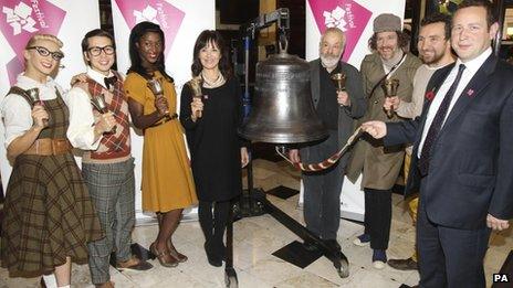 Arlene Phillips and Mike Leigh (centre couple) at launch of the London 2012 festival.