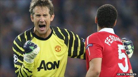 Former Manchester United goalkeeper Edwin van der Sar