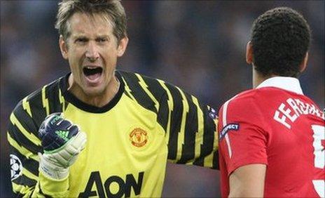 Former Manchester United goalkeeper Edwin Van der Sar