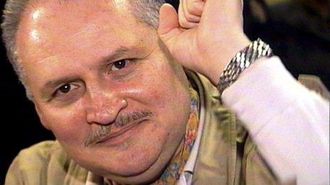 Carlos the Jackal in a Paris court in November 2000