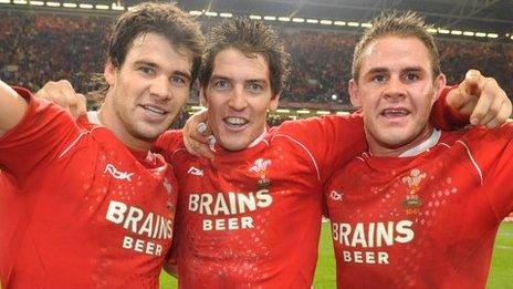 Mike Phillips, James Hook, Lee Byrne