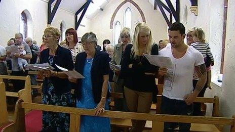 Parishioners staged a sit-in to save All Saints Church in Maerdy from closure