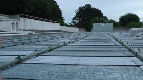 A covered Broomhill pool, August 2011, by James Sharpe