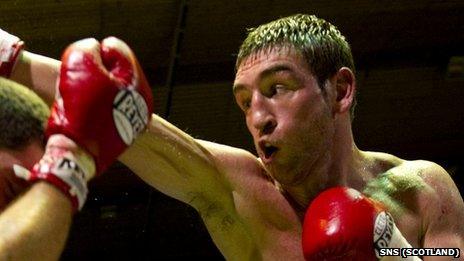 Scottish boxer Alex Arthur