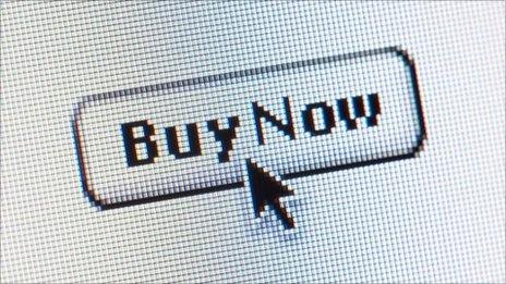 Buy now button on online shopping site