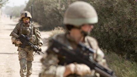 British soldiers in Afghanistan