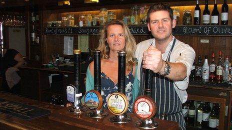Georgie and Mike Keen, Brewery Tap, Ipswich