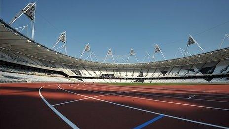 The Olympic Stadium in London