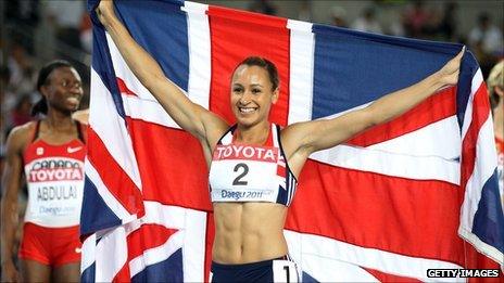 British heptathlete Jessica Ennis