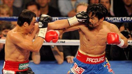 Manny Pacquiao and Juan Manuel Marquez