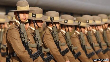 Gurkha soldiers