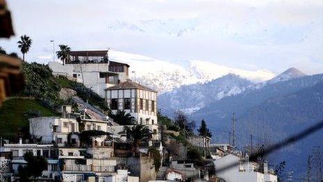 View of Granada and Sierra Nevada