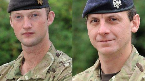 Lt David Boyce and L/Cpl Richard Scanlon