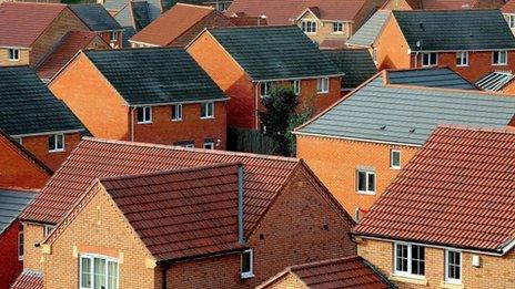 A new housing estate in Derbyshire