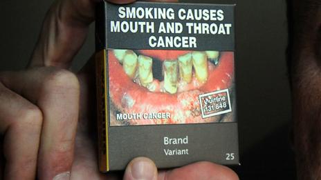 An example of what cigarette packets in Australia may look like