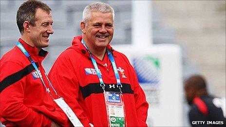 Rob Howley and Warren Gatland