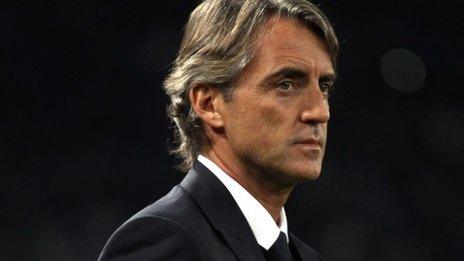 Manchester City boss Roberto Mancini