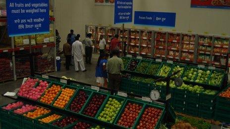 Wal-Mart cash and carry store in Ludhiana, Punjab